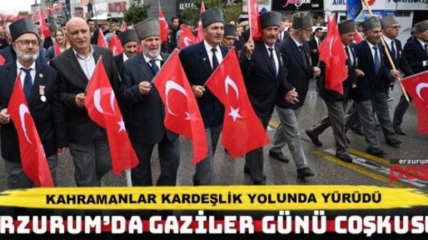 Kahramanlar Erzurum'da 'Kardeşlik Yolunda' yürüdü