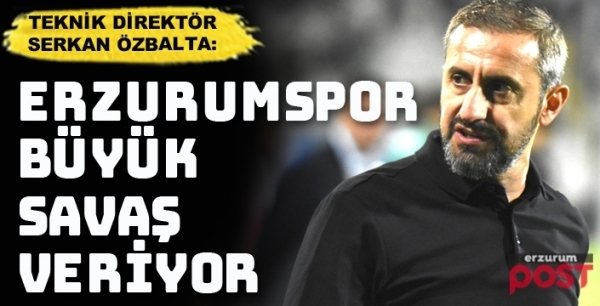 Özbalta: Bu takım ciddi bütçeli rakiplerle savaşıyor