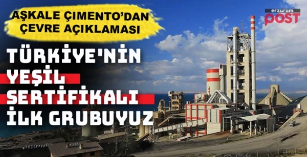 Aşkale Çimento’dan çevre açıklaması