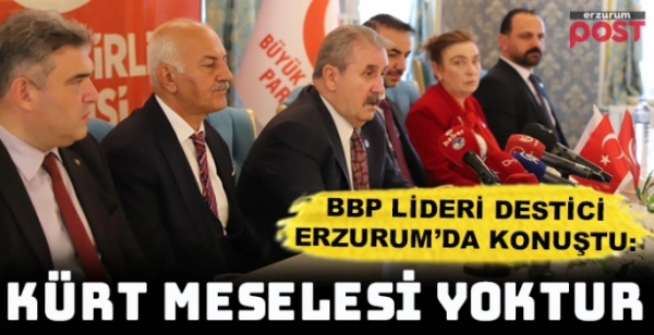 Destici: Türkiye'de Kürt meselesi yoktur, terör meselesi vardır
