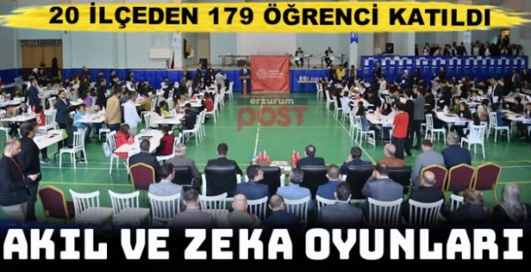 Erzurum akıl ve zekâ oyunları finali yapıldı   