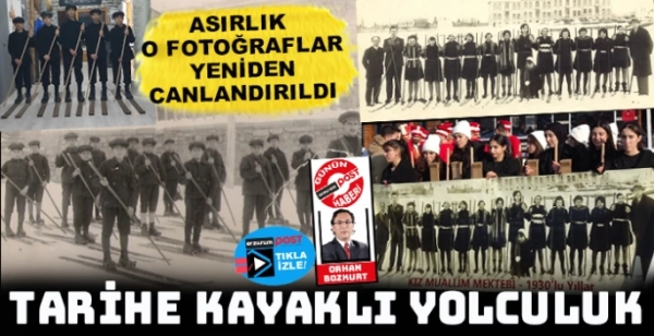 Erzurum Spor Lisesi öğrenclerinden tarihe yolculuk...