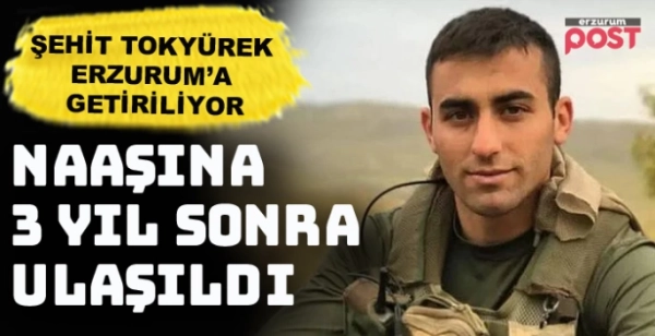 Erzurumlu Şehidin naaşına 3 yıl sonra ulaşıldı