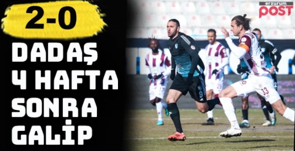 Erzurumspor, 4 hafta sonra galbiyete ulaştı: 2-0