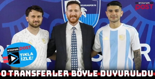 Erzurumspor'dan çifte transfer!