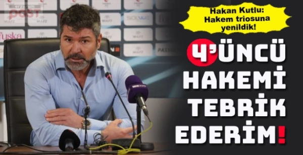 Erzurumspor Teknik  DKutlu konuştu: Hakem kararıyla yenildik!