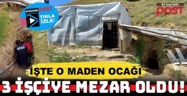  İşte Oltu'da 3 kişiye mezar olan o taş ocağı...