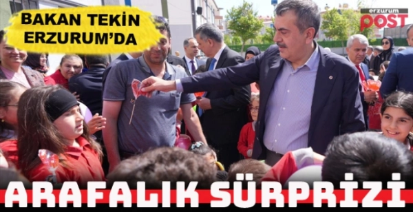 Milli Eğitim Bakanı Tekin, Erzurum'da 