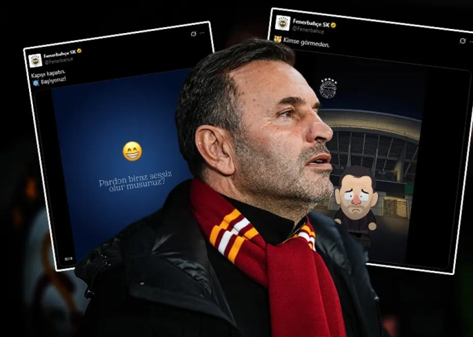 Fenerbahçe'den Galatasaray ve Okan Buruk'a olay göndermeler: 'Kapıyı kapatın!