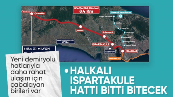 Abdulkadir Uraloğlu: Halkalı-Ispartakule etabının yüzde 74'ü tamamlandı