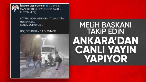 Ankara'nın kar çilesine Melih Gökçek'ten tepki geldi
