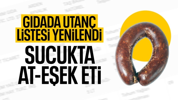 Bakanlık listeyi yeniledi! Sucukta at ve eşek eti