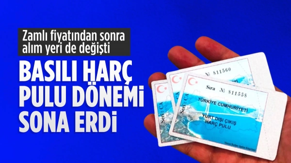 Basılı harç pulu dönemi 2025'te sona eriyor