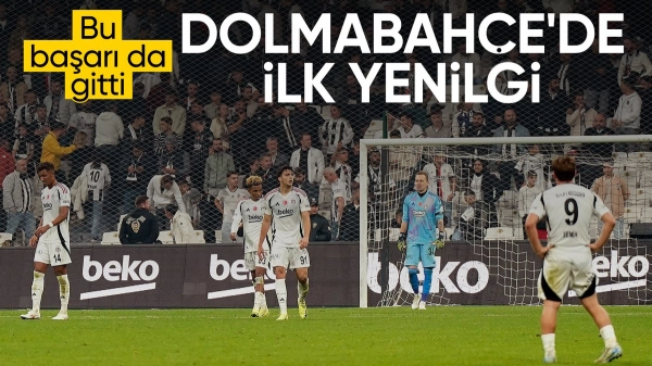 Beşiktaş, Süper Lig'de bu sezon sahasında ilk kez yenildi