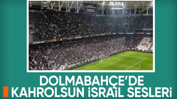 Beşiktaş taraftarından İsrail protestosu