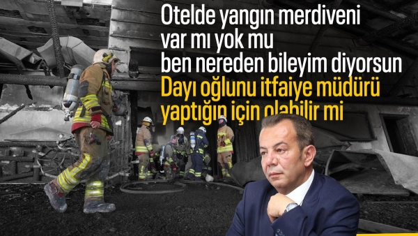 Bolu'da Tanju Özcan'ın itfaiye birimini dayısının oğluna bağladığı ortaya çıktı