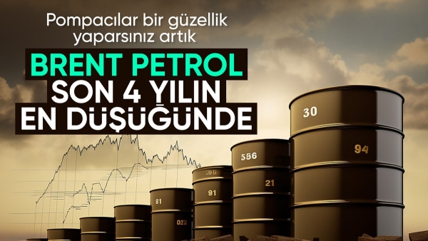 Brent petrol Ağustos 2021'den bu yana ilk kez 65 doların altında