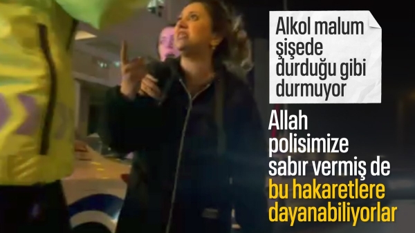 Bursa'da alkollü yakalanan sürücü polislere hakaret etti