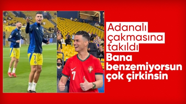 Cristiano Ronaldo'dan Adanalı benzerine: Çok çirkinsin kardeşim