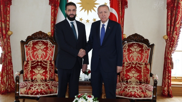 Cumhurbaşkanı Erdoğan, Ahmed Şara ile bir araya geldi