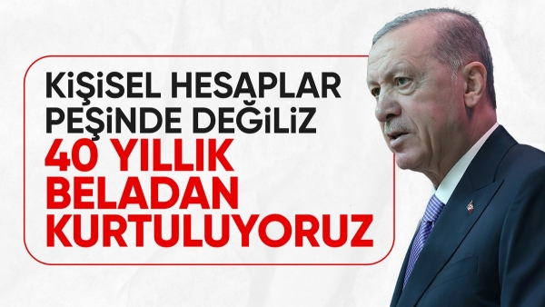 Cumhurbaşkanı Erdoğan'dan 'Terörsüz Türkiye' vurgusu