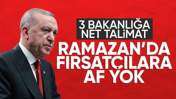 Cumhurbaşkanı Erdoğan: Ramazan fırsatçılığına izin vermeyeceğiz