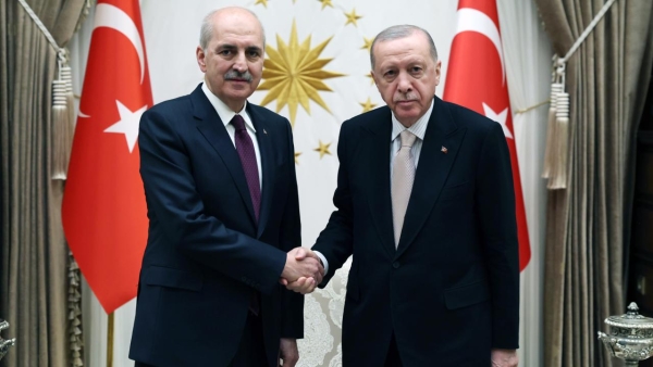 Cumhurbaşkanı Erdoğan, TBMM Başkanı Kurtulmuş'u kabul etti