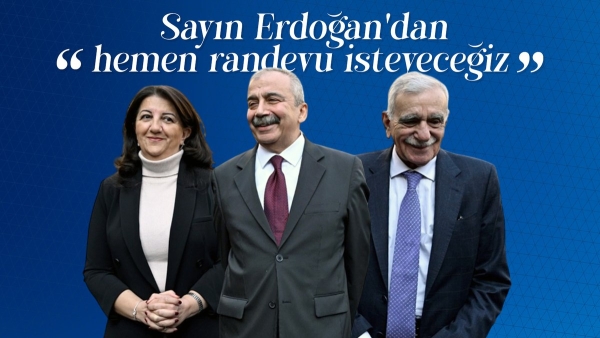 DEM Parti'den 'Erdoğan' ile görüşme açıklaması: Başvuru yapıldı.