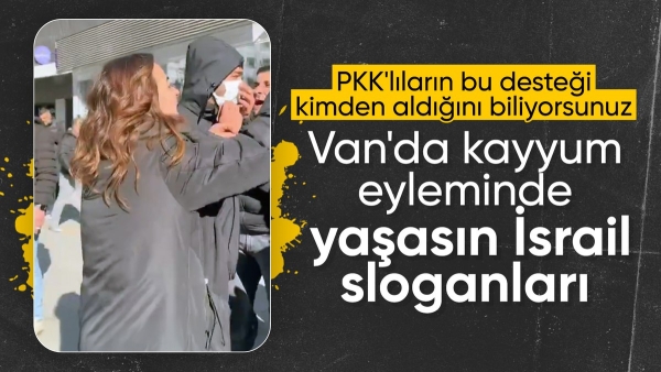 DEM Partililer'den 'Yaşasın İsrail' sloganlı kayyum protestosu