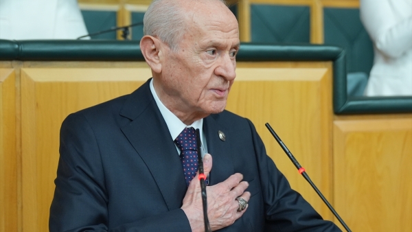 Devlet Bahçeli, 5 ay sonra MHP kürsüsünde: Ayakta alkışlandı