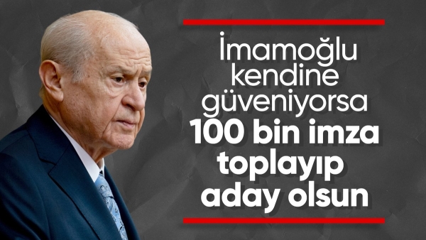 Devlet Bahçeli'den Ekrem İmamoğlu hakkında zehir zemberek sözler