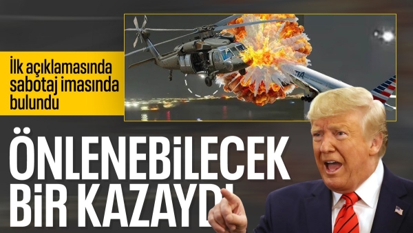Donald Trump'tan uçak kazası sonrası ilk açıklama: Önlenebilirdi, iyi değil