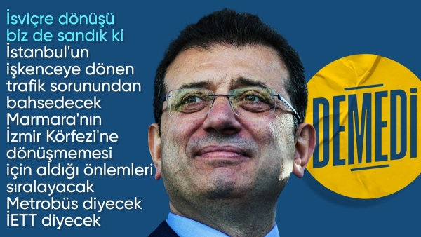 Ekrem İmamoğlu gündemine İstanbul'un sorunlarını almadı