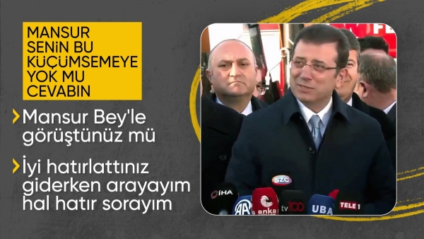 Ekrem İmamoğlu'nun küçümseyici Mansur Yavaş açıklaması