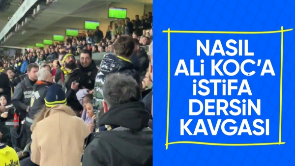 Fenerbahçe taraftarları arasında kavga çıktı!