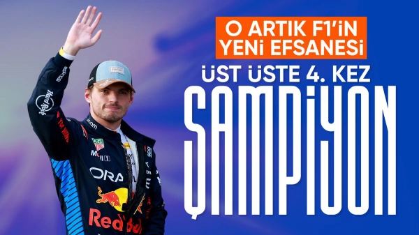 Formula 1'de şampiyon Verstappen