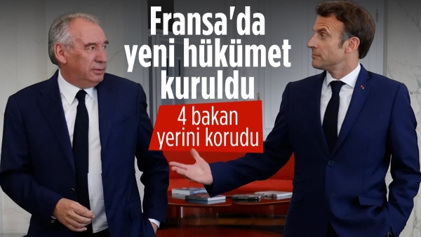 Fransa'da yeni hükümet kuruldu