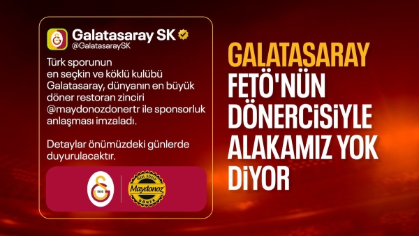 Galatasaray'dan Maydonoz Döner açıklaması: Sponsorluk anlaşmamız yok