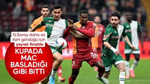 Galatasaray, Konyaspor ile golsüz berabere kaldı