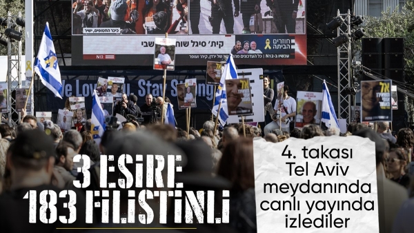 Gazze'de 4'üncü rehine takası: 183 Filistinli serbest kaldı