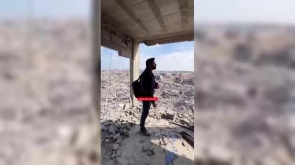 Gazze’de duygulandıran görüntü! Ateşkes sonrası böyle ezan okudu