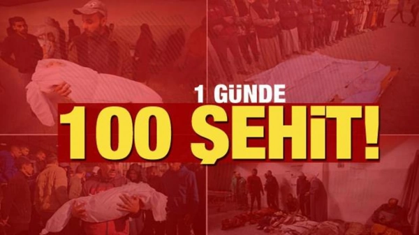 Gazze'de son 1 günde yaklaşık 100 Filistinli şehit oldu