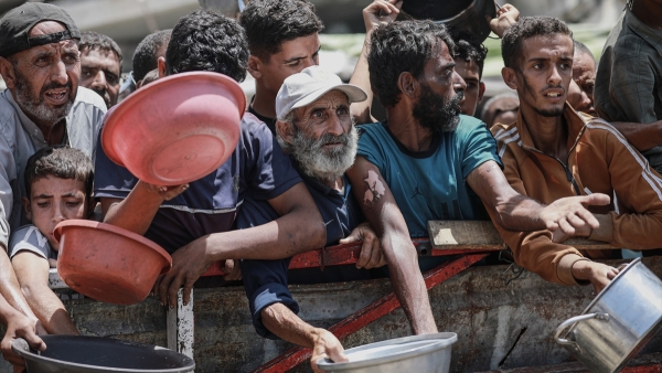 Gazze'de yaşanan açlık krizi dünya manşetlerinde