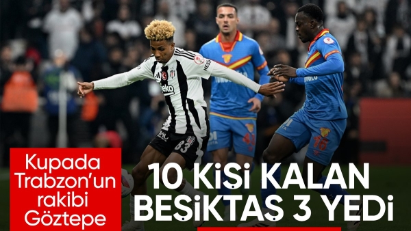 Göztepe'ye yenilen Beşiktaş, Türkiye Kupası'na veda etti