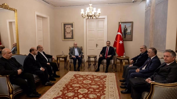 Hakan Fidan Hamas üyelerini kabul etti