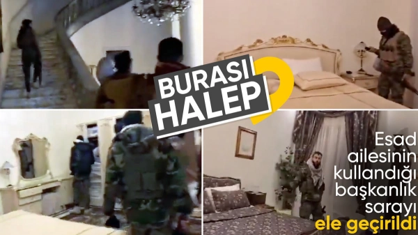 Halep'i ele geçiren muhalifler, Esad Ailesi'nin yaşadığı saraya girdi