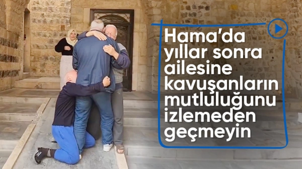 Hama'da ayrılan aileler, yıllar sonra yeniden bir arada
