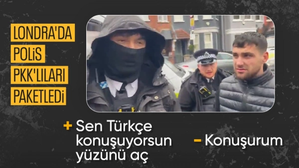 İngiltere’de PKK yandaşları Türk kökenli polisin 'Türkçe' konuşmasından rahatsız oldu