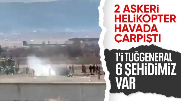 Isparta'da askeri helikopter düştü