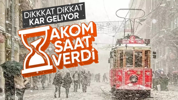 İstanbul'a kar yeniden geliyor: AKOM saat verdi